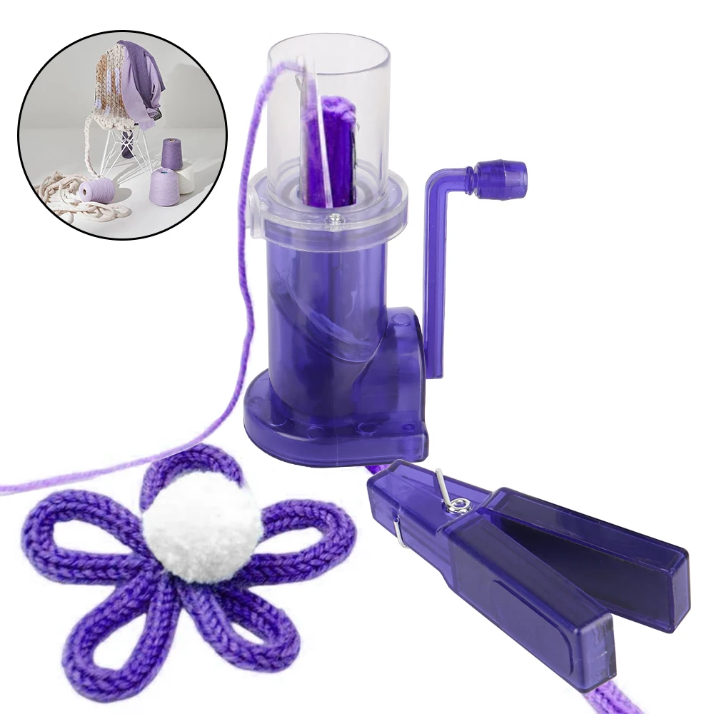 Portable Hand-Knitted Creative Knitting Machine Loom Spool Knitter Embellish Hand Knit Craft Bracelet Weave Tool