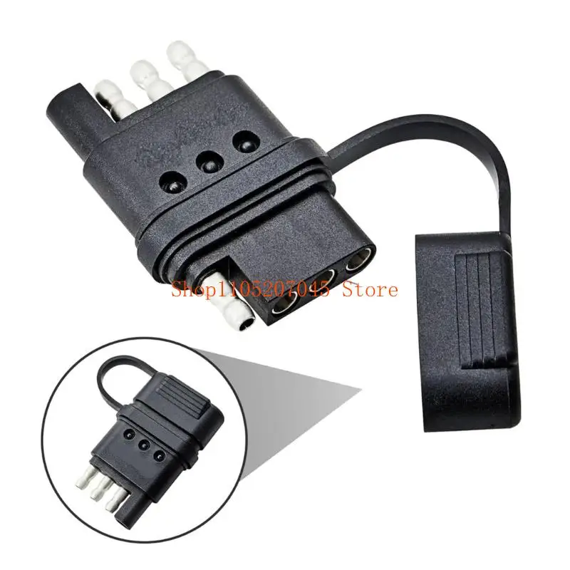 37cd Small 4 Wire Trailer Plugs Tester with Real Time LED Feedback 4 Pin Trailer Connector Tester for Easy Troubleshooting