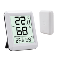 Wireless Thermometer Hygrometer BabyRoom Digital LCD Temperature Humidity Monitor Indoor Outdoor Weather Station Sensor