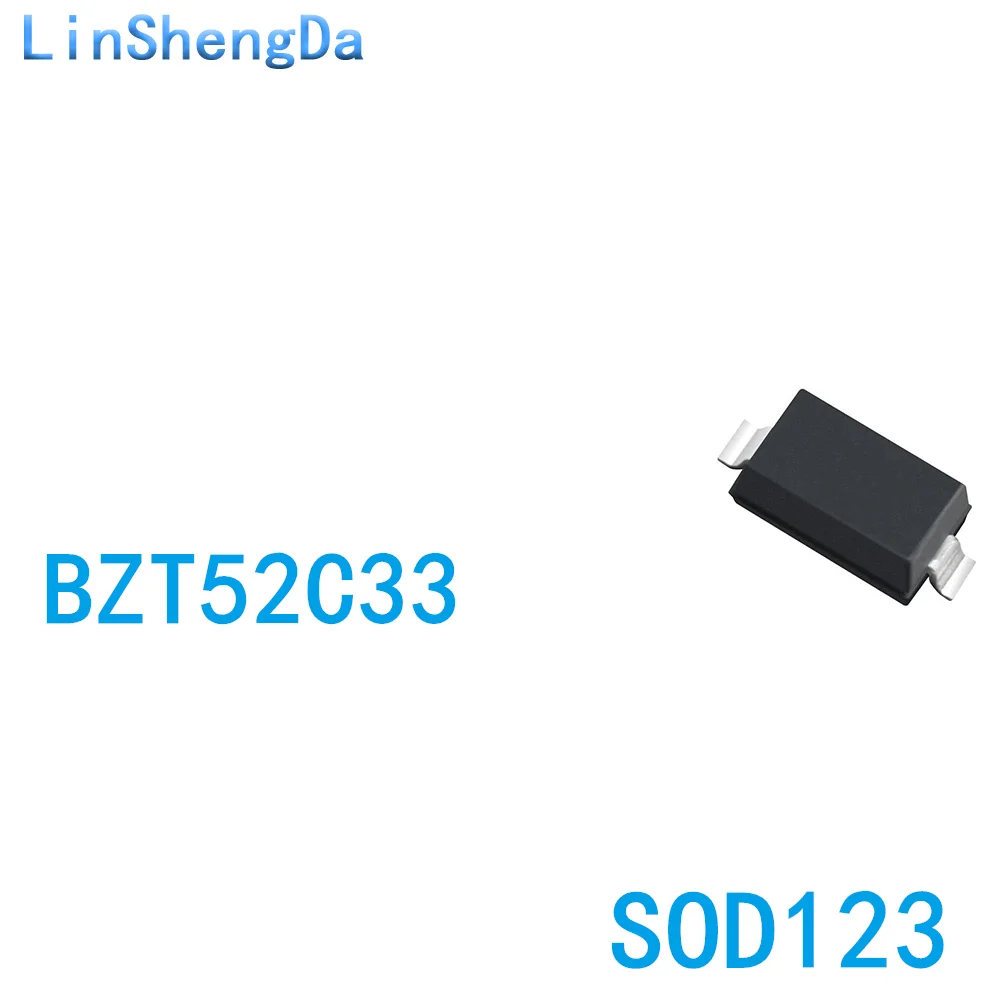 

SMD диод регулятора напряжения BZT52C33 33 в SOD123 1206 WR 1 диск 3K = 130 юаней