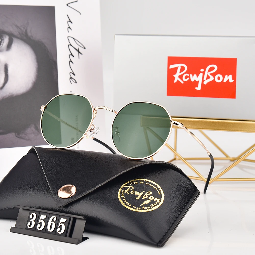 Women'S Fashion Eyewear - Designer Klassische Marken-Rundsonnenbrille Polarisierte Fahrerbrille Metallrahmen