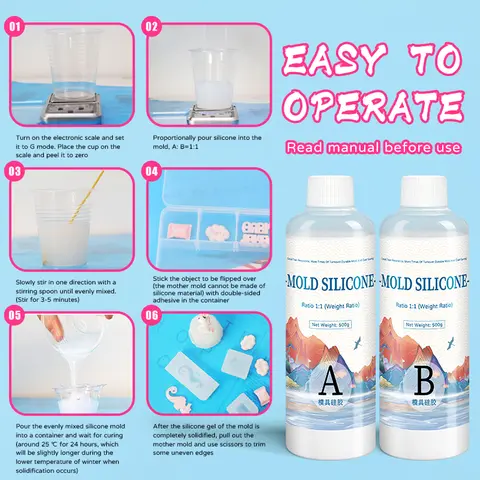 8 best sales सिलिकॉन मोल्ड बनाने की किट - №1