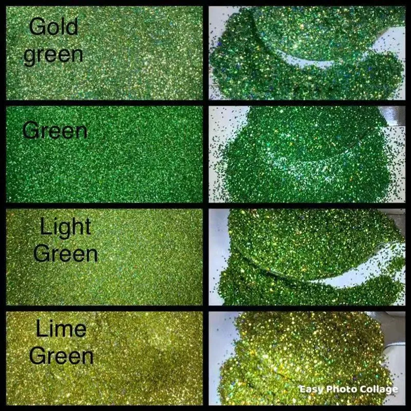 50g/Bag Laser Silver Sparkly Iridescent Nail Glitter Powder Holographic Ultra-Fine Glitter Shiny Chrome Pigment Dust for Nails