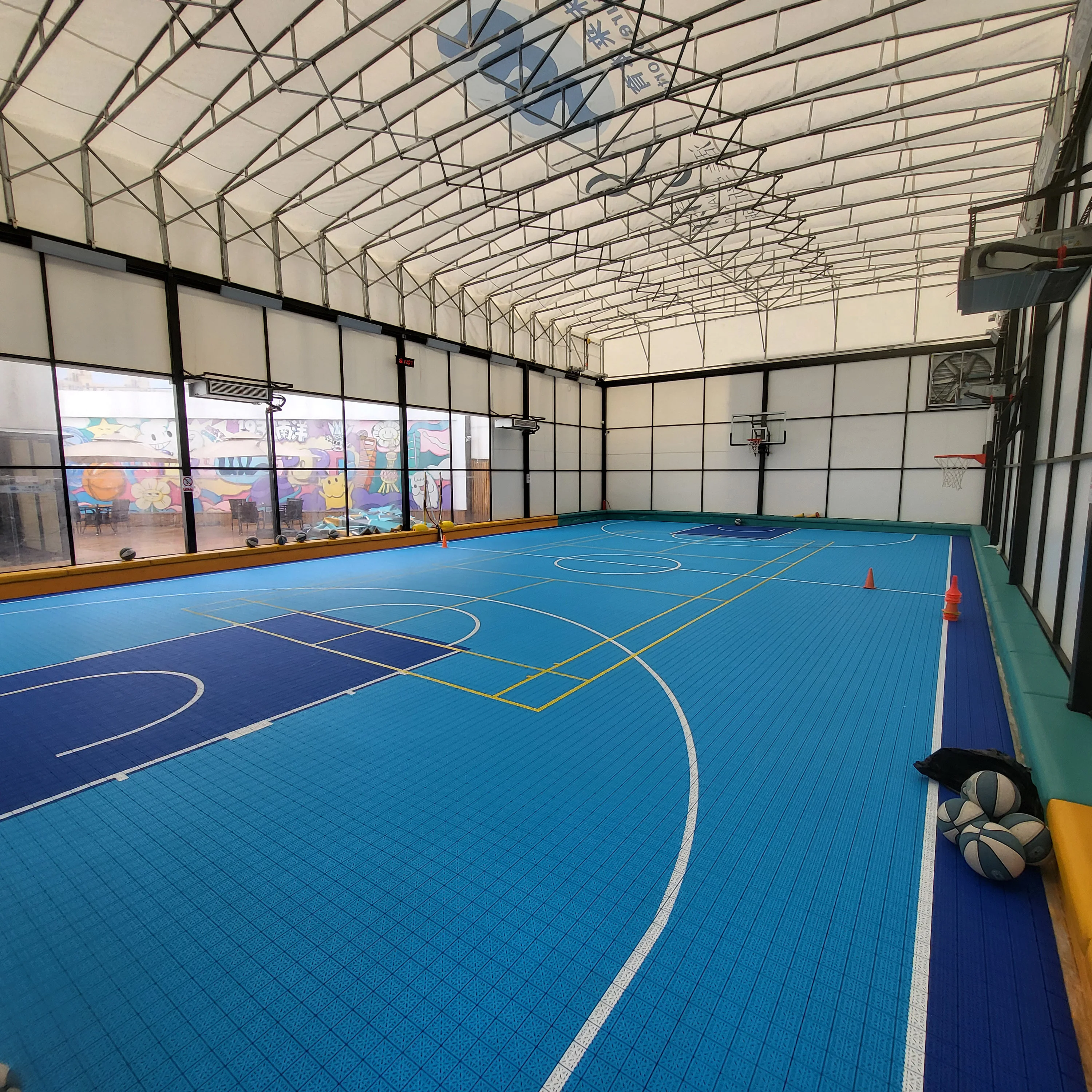 Multipurpose Outdoor Pickleball Court Flooring PP Interlocking Sports Click Install System