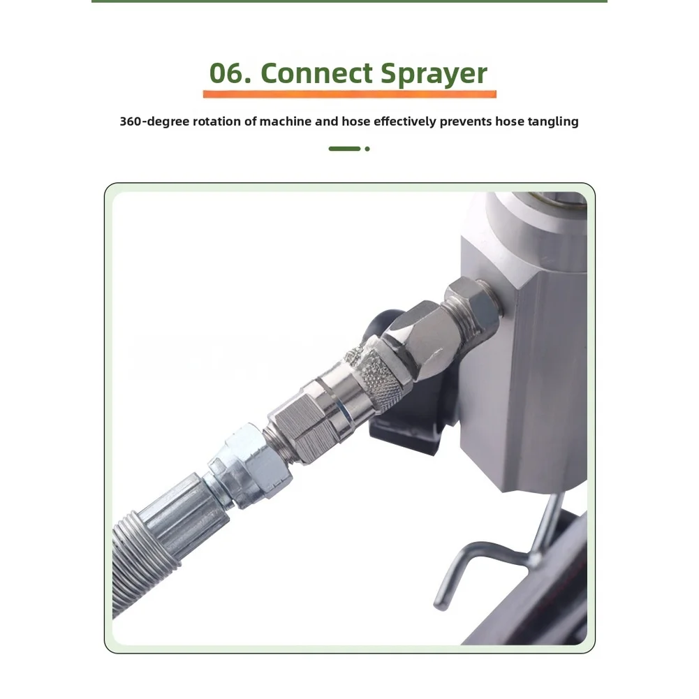 1pc 360 Degree Swivel Joint For Airless Sprayer High Pressure Hose Tool Machine Airless Sprayer Spare Part Pipes Fittings