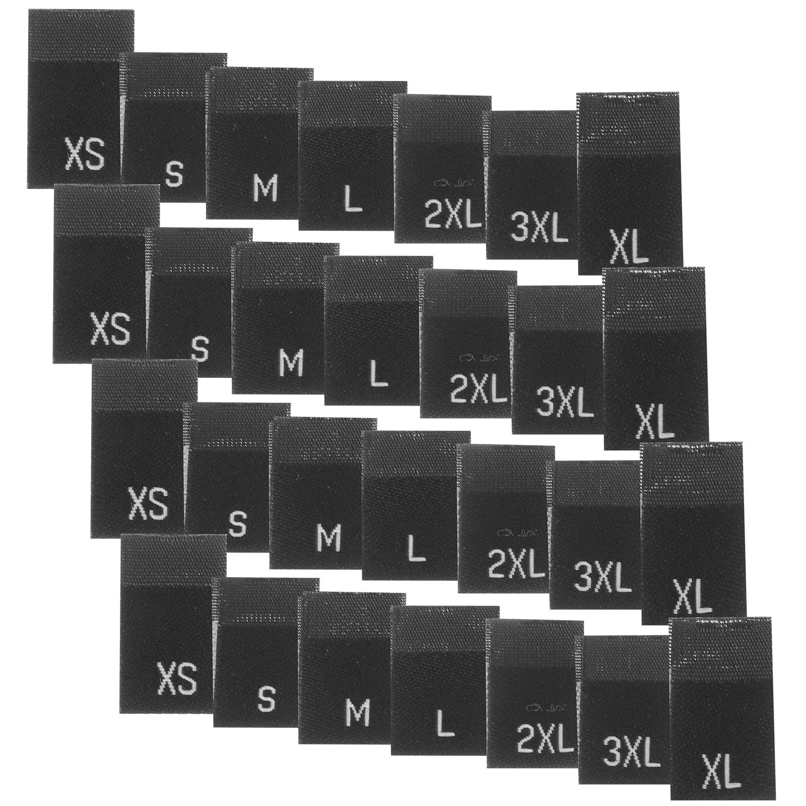 

700Pcs Size Labels for Clothing Sewing Garment Tags Organize Dresses Pants Jumpsuits with High-Contrast Standard Font Design