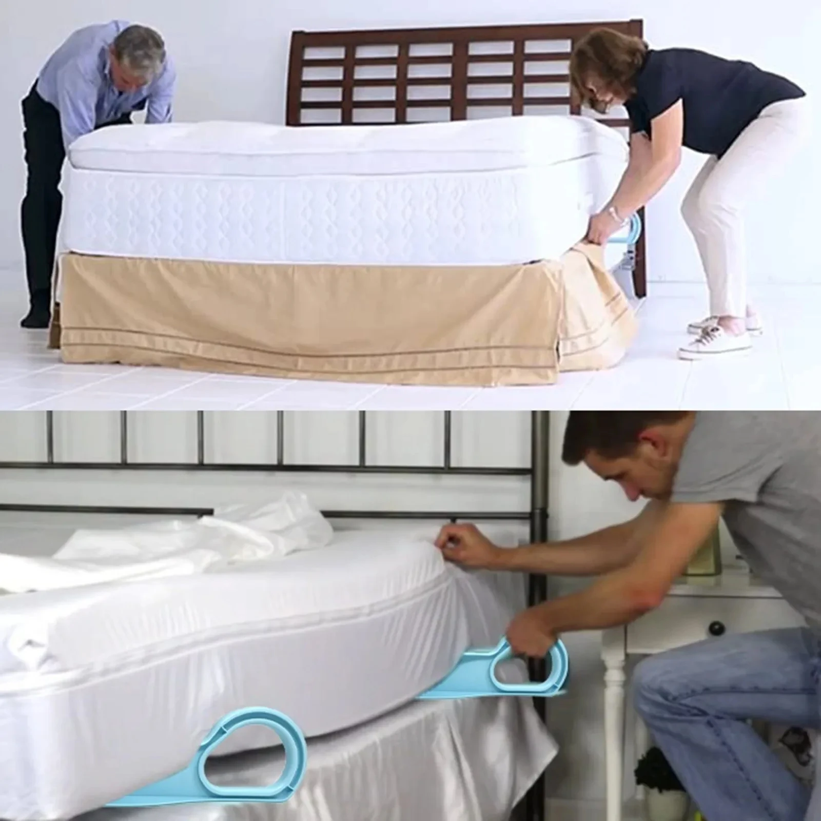 1/2pcs Mattress Lifter Wedge and Bed Maker Tool for Changing Sheets - Removes Sheets, Bed Skirts and More. ﻿