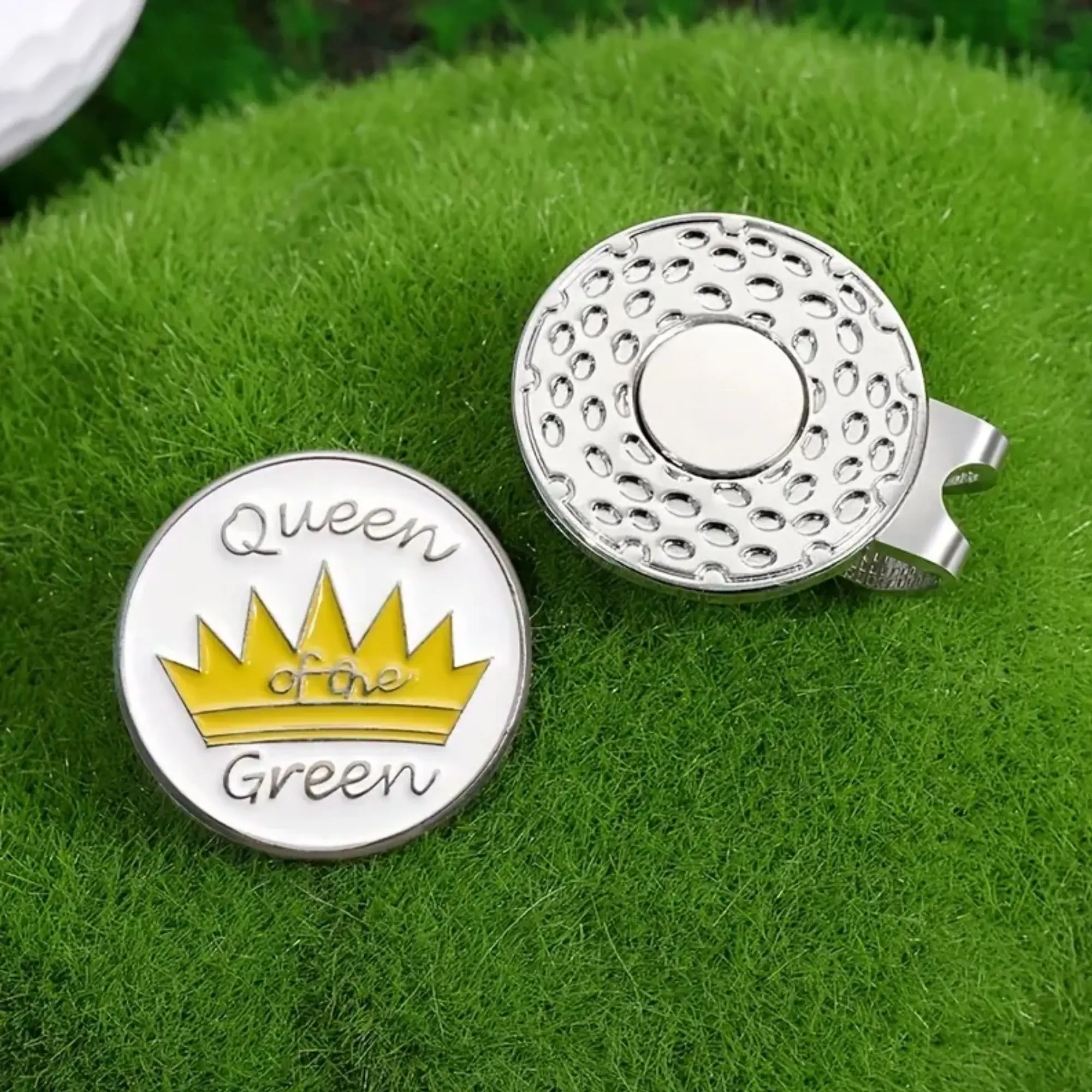 3 pack Golf Hat Clip with Magnetic Ball Markers - 