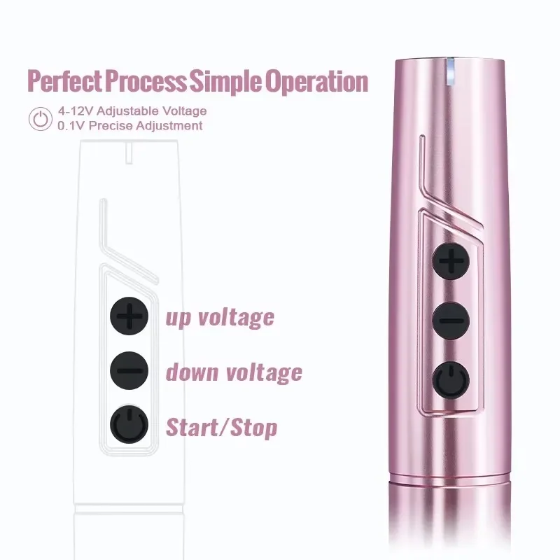 TP006 Wireless Permanent Makeup Tattoo Machine Pen For Beginner Artist Eyebrows Lips Makeup Supplies Fit Universal Cartridges