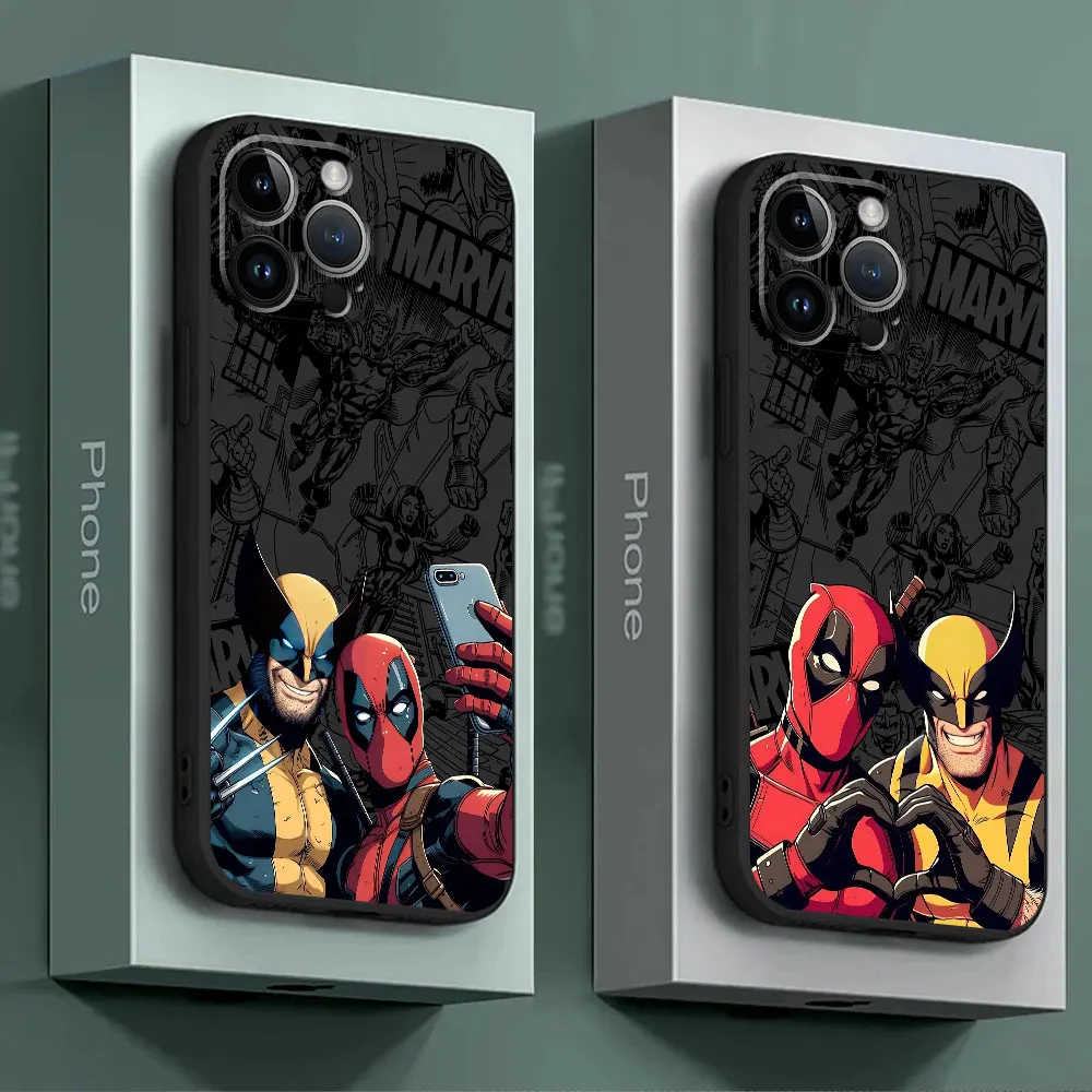 TPU Soft Phone Case for Google Pixel 8 Pro 6a 7 Pro 7a 6 Pro Marvel Deadpool And Wolverine Cartoon Capa Cover