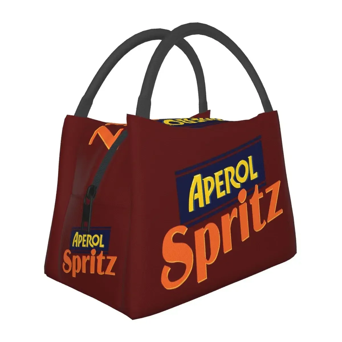 

Aperol Spritz Lunch Bags Insulated Bento Box Waterproof Lunch Tote Picnic Bags Reusable Large Capacity Thermal Insulation Bag