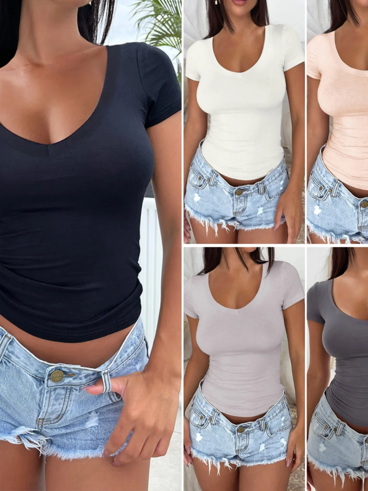 

Женская футболка Slim Fit Color Round Ne ort Sve Удобная повседневная толстовка из полиэстера Sweet Sle