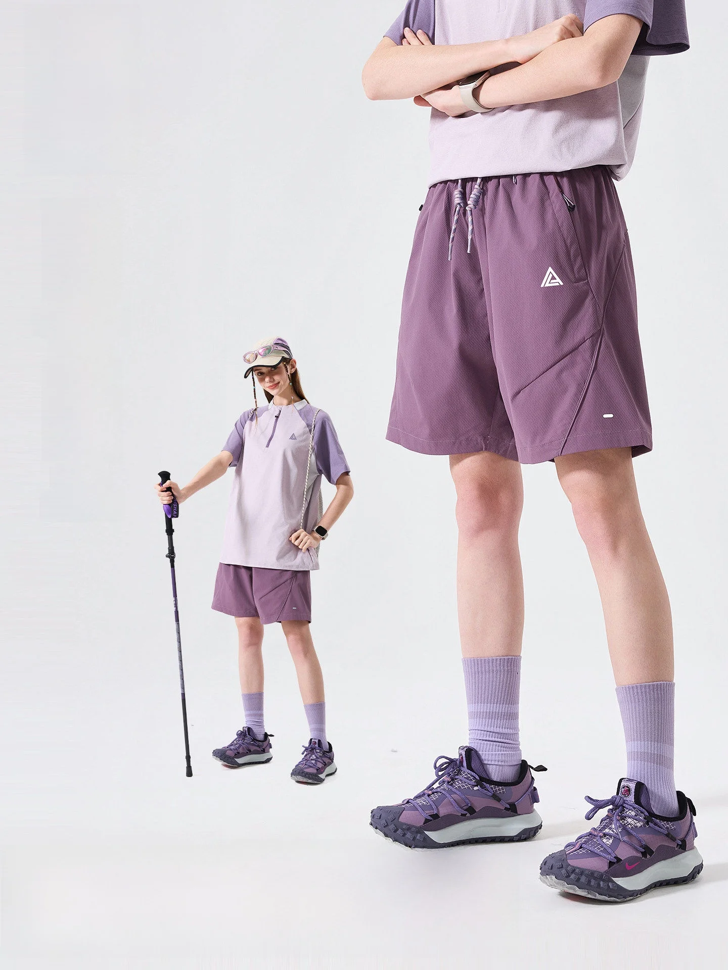 

LAZY DAY Outdoor Quick Dry Function Wind Shorts Women Summer Wear Resistant Sports Hiking Casual Five-Quarter Length Pants