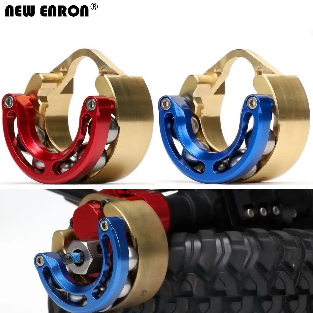 NEW ENRON Brass Wheel Counterweight Alloy Cover 304 Stainless Steel Ball Type With 9MM Hex for RC Traxxas 1/10 TRX4 TRX6 Crawler