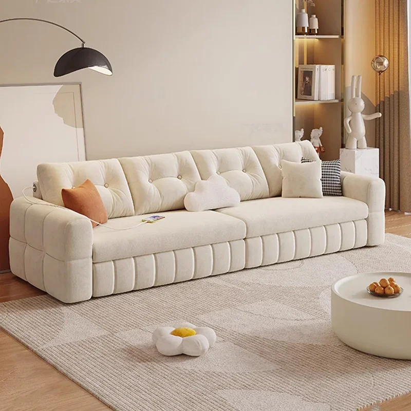 USB Velvet Couches Waterproof Comfortable Foldable Luxury Sofa Bed Modern Lounge Designer Sofa Plegable Living Room Furniture