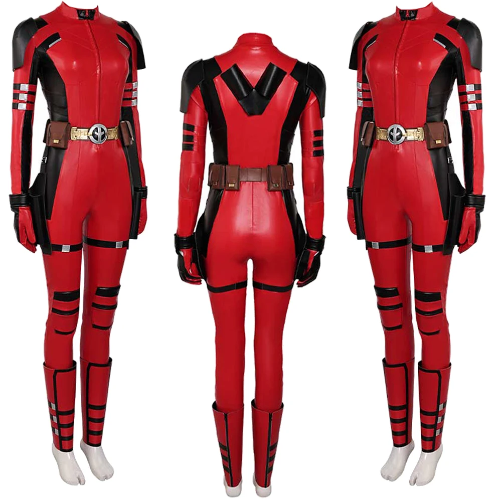 Dead Cosplay Pool Women Costume Movie Anti Hero Roleplay Mask Battle Suits Female Disguise Fantasia Outfits Halloween Party Suit