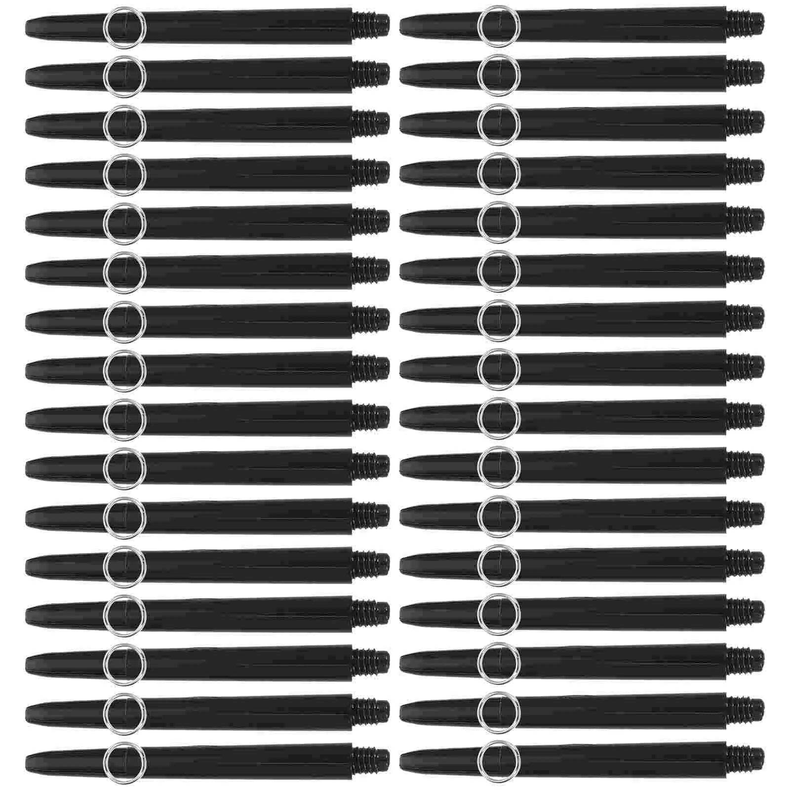 50 Sets Shaft Throwing Shafts Outdoor Stems Spiral Black Thread Accessories