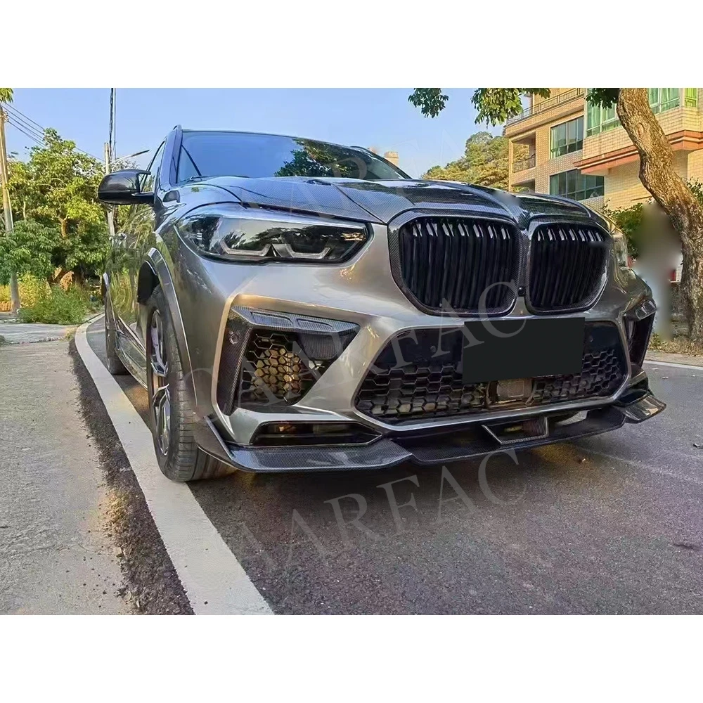 

Карбоновый передний сплиттер-бампер, задний диффузор, спойлер, боковые юбки, обвесы и аксессуары из FRP для BMW F95 X5M 2019-2022