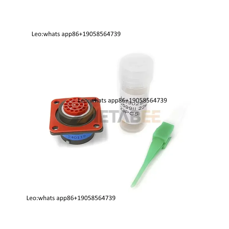MS27508E-12B35P 66 Pin Male Circular Connector MS27508E12B35P Low Profile Bayonet Rear Box Mount Receptacle view 3