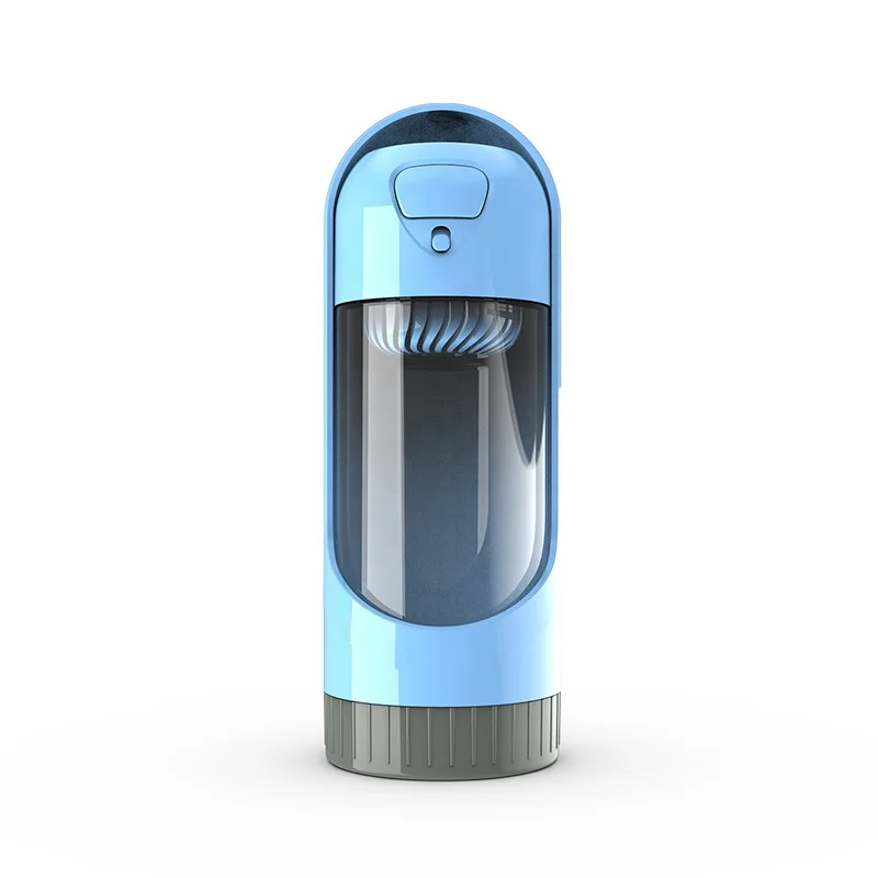 

Hot Sell Walking Portable Plastic Travel Recycling Dispenser 300ml Pet Dog Water Bottle