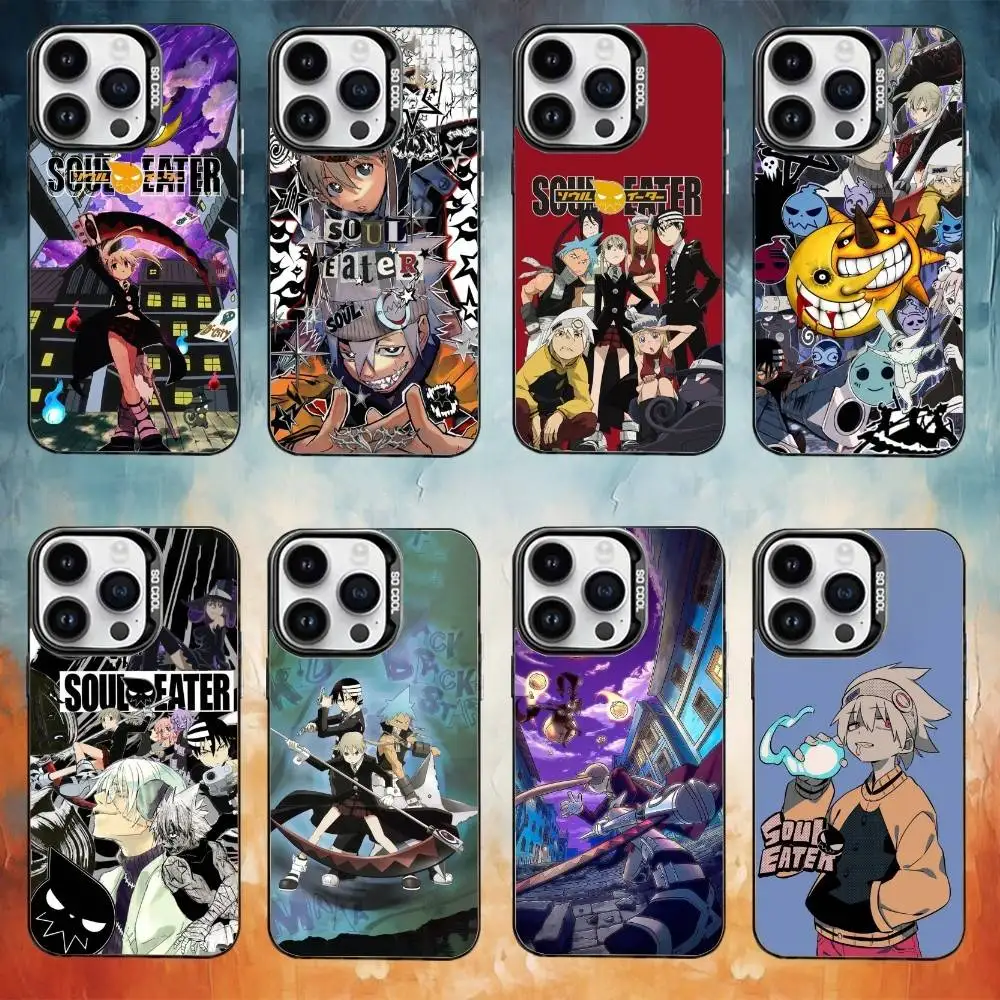 

S-Soul Comics E-EaterS Phone Case For iPhone17,16,15,14,13,12,11 Plus,Pro Max Black Candy Matte Shockproof Cover