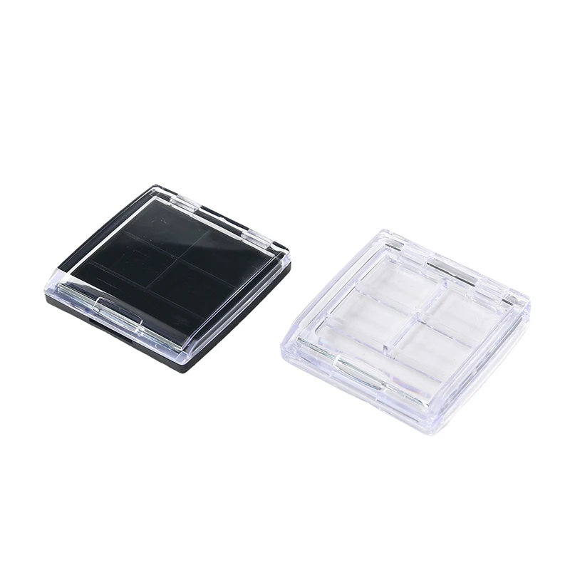 

Transparent 4 Grids Empty Eyeshadow Dish Diy Sample Palette Eye Makeup Packaging Box For Beginners Custom Eyeshadow Containers