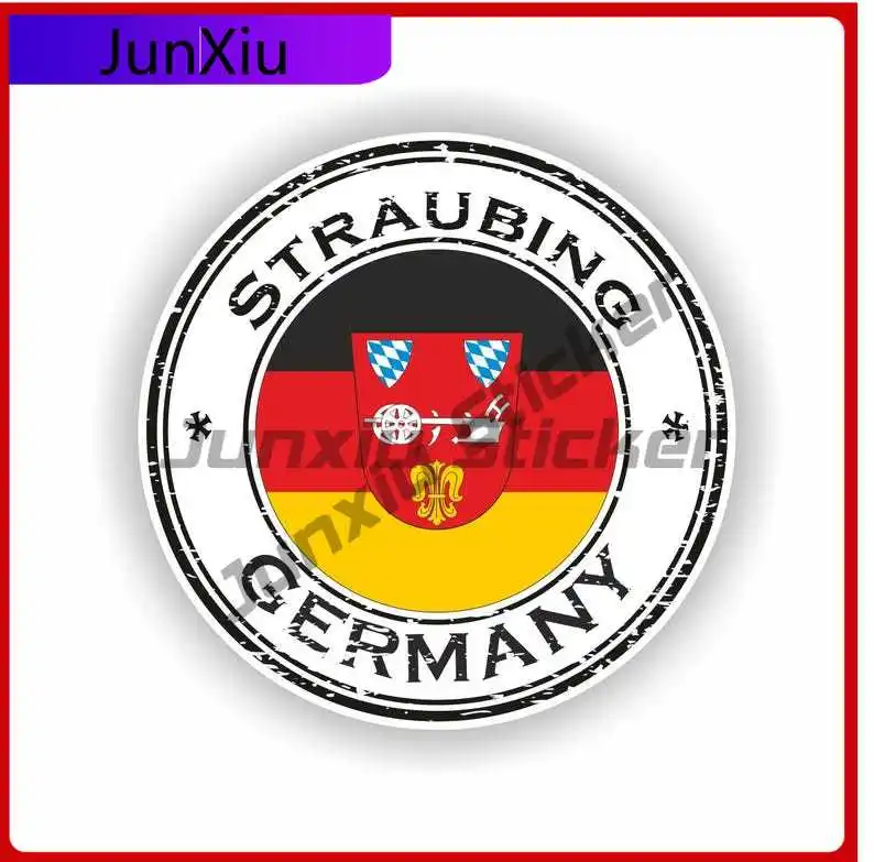 

Straubing Germany Coat of Arms Cute Boat Durable Vinyl Car Modification Vinyl Decal For Car Truck SUV Window Bumper Laptop
