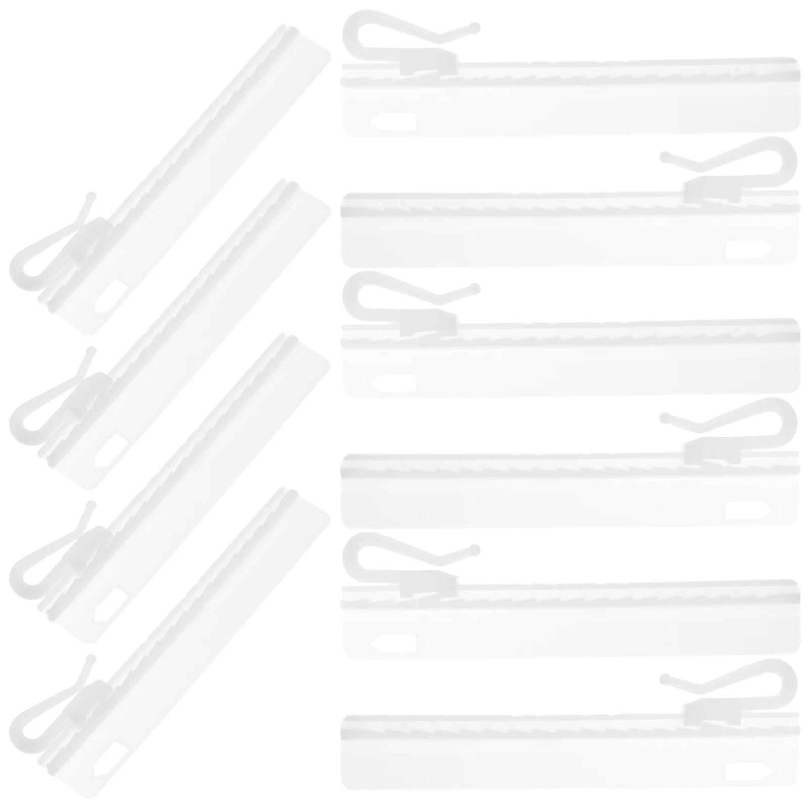 50 قطعة من خطافات الستائر البلاستيكية القابلة للتعديل لأعلى ولأسفل حواف مستديرة آمنة ونافذة المنزل ستائر معلقة مساعدة للديكور #6