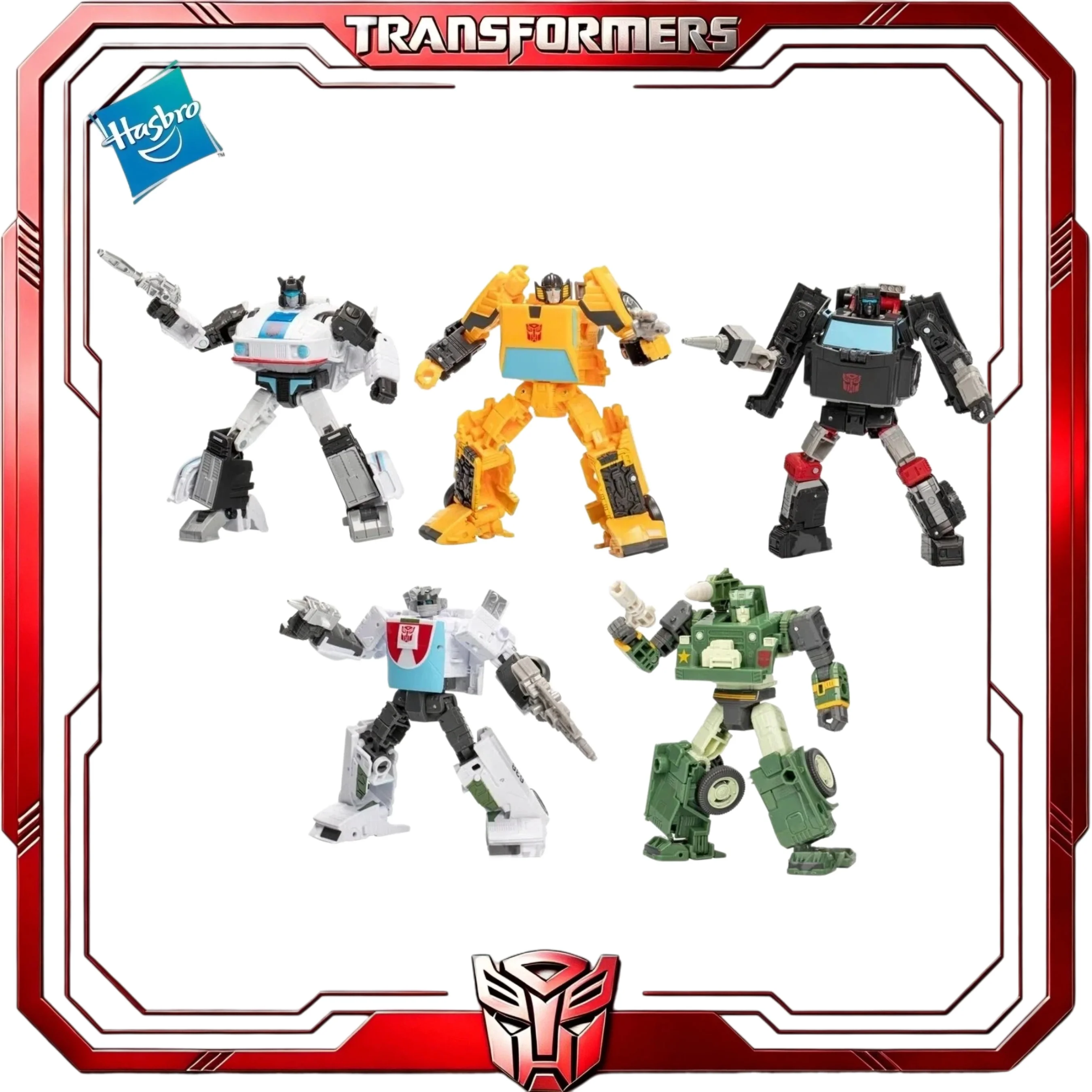 Hasbro TF Generations Selects Autobots 5-Pack Jazz Sunstreaker Hound Wheeljack Trailbreaker G1 Collectible Toy In Stock Fan Gift