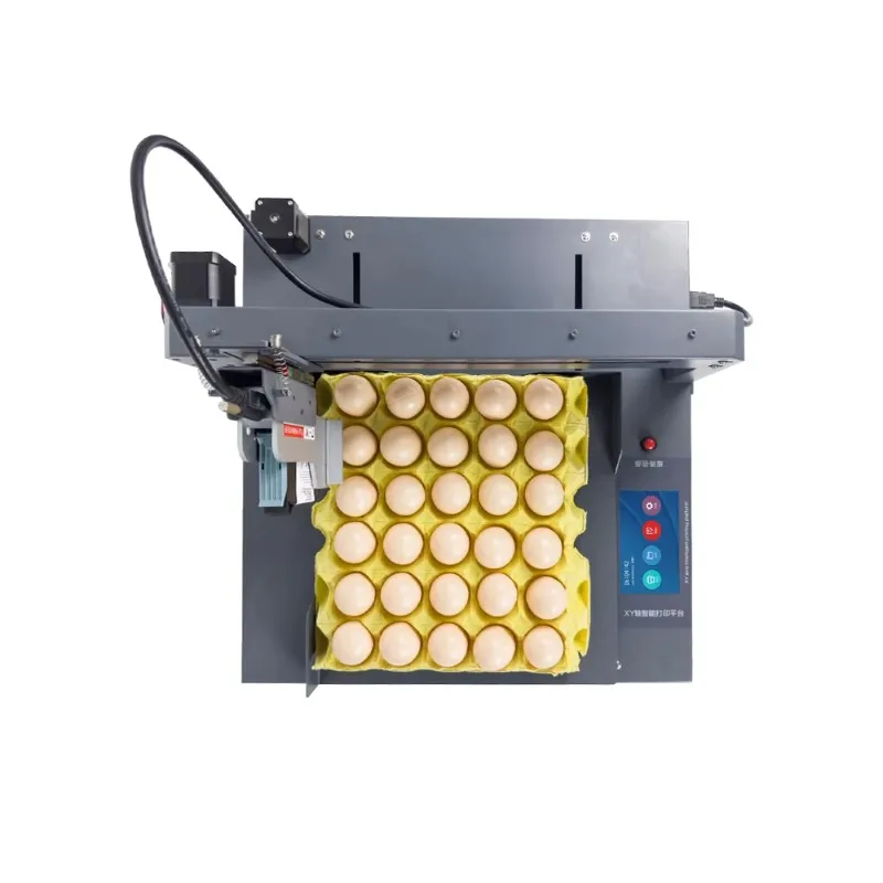 

Agricultural automatic multi-color inkjet egg date printer with conveyor belt Tij board type for metal coding