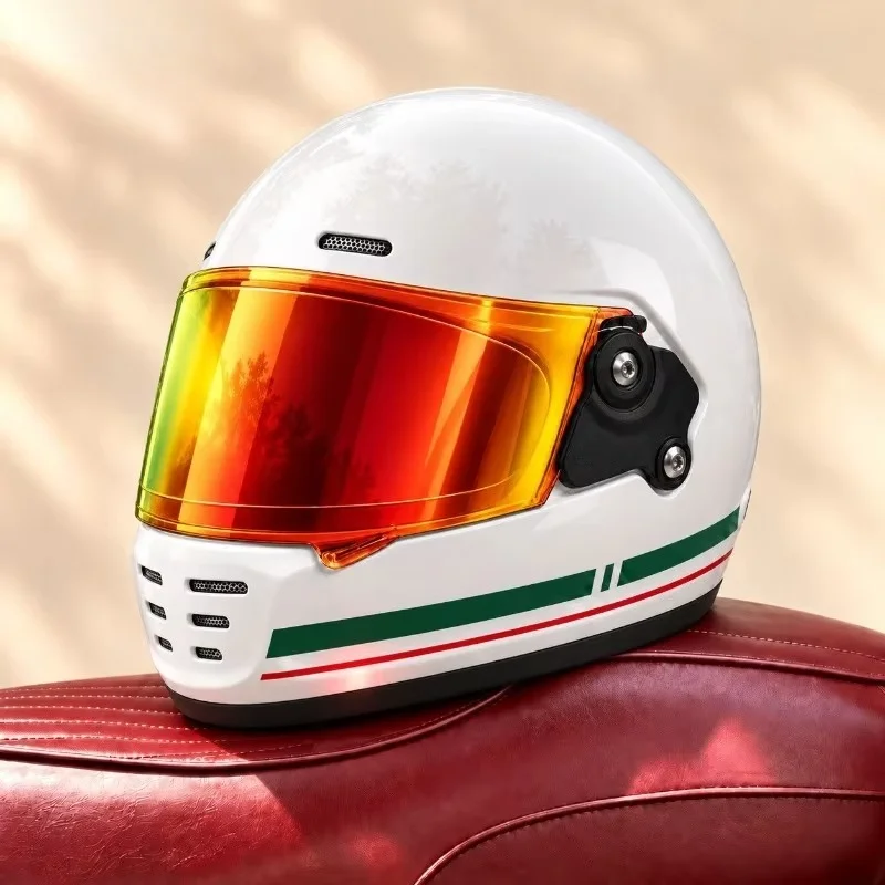 For MTN  Full Face Motorcycle Helmet, Unisex All Season Safe Helmet, Personalized Motorbike Protective Helmet for Cruise Riding