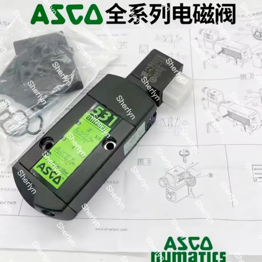 SCG531C001MS G531C001 Pneumatic Control Directional Valve ASCO 531 Series Integrated Pilot Operated Spool Solenoid Valve