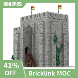 NEW 8984pcs MOC European Medieval Street View Norman buiilding DIY creative ideas Retro child Toy Birthday Gift building blocks