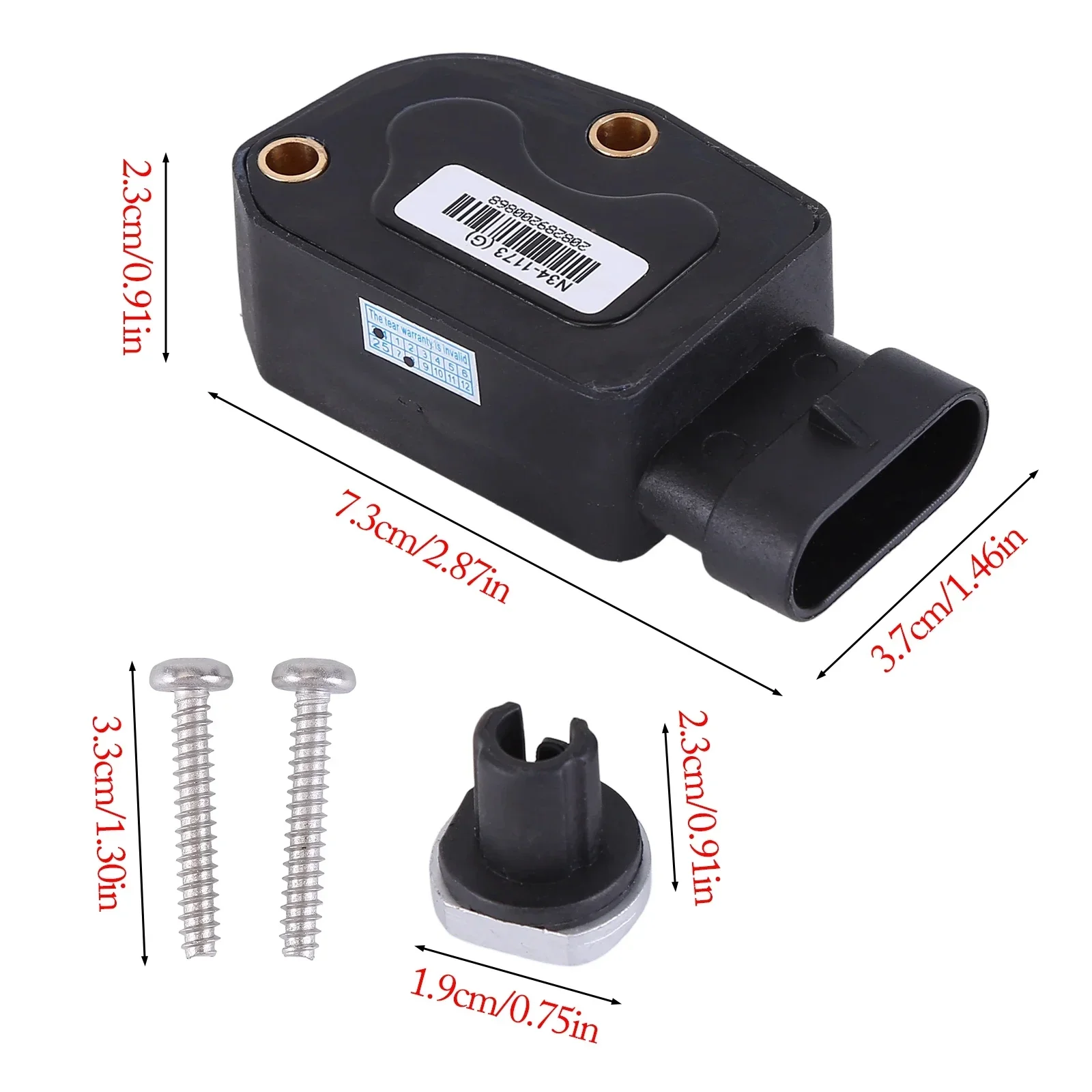 Kit de sensor de acelerador compatible con carrito de golf de gas Club Car 2010-Up Precedent/Tempo/Onward N34-1173