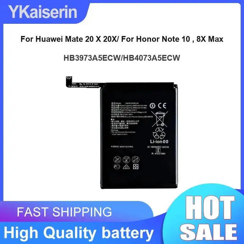 Batería HB3973A5ECW HB4073A5ECW para Huawei Mate 20X Evr-AL00 Evr-L29 4G, para Honor Note 10 Rvl-AL09, 8X Max Are-AL00, X10 Max