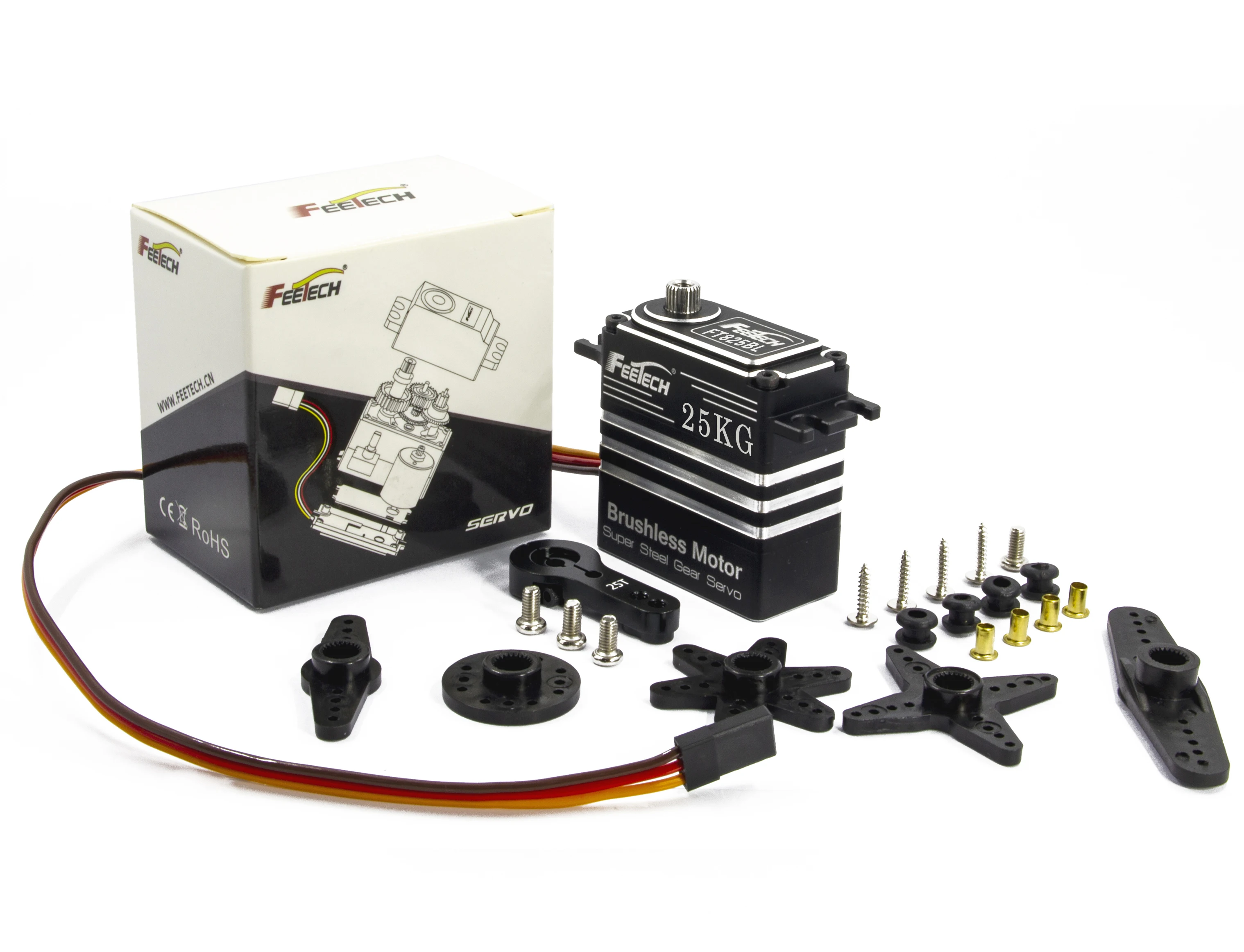 تحديث عالي الجودة RC أجهزة رقمية 25 كجم عزم دوران ميتال جير باجا سيرفو 25T ذراع لسيارة RC لعبة تعمل بالريموت أجزاء الزاحف SCX10 TRX4 D90