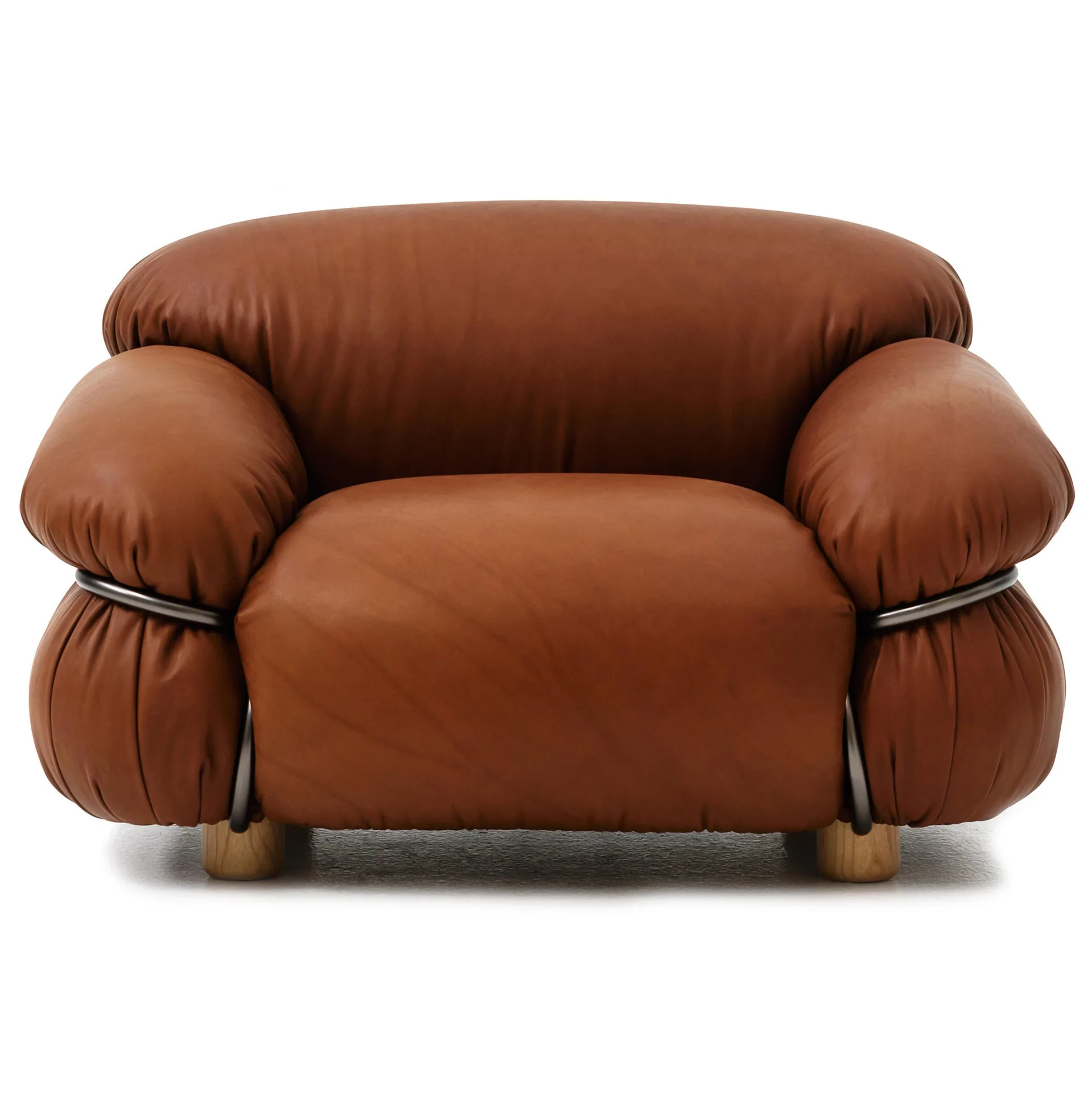AA  cream style designer furniture living room B & B retro steel ring sofa
