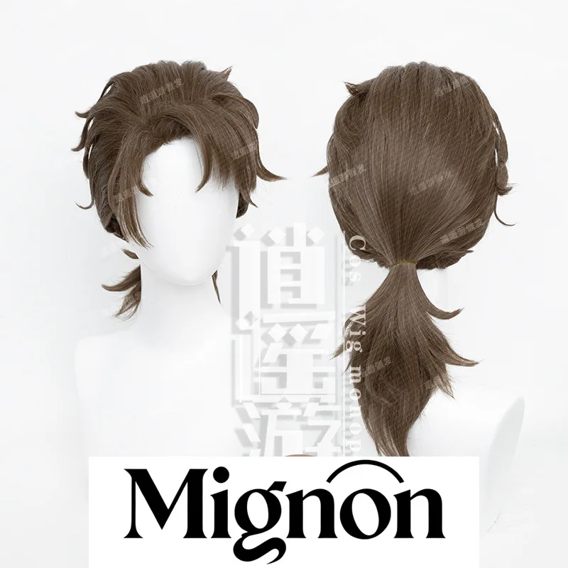 

Identity V Mercenary Редкий шкаф Косплей Парик Пушистый верх Короткие завязанные волосы Подарок на Хэллоуин