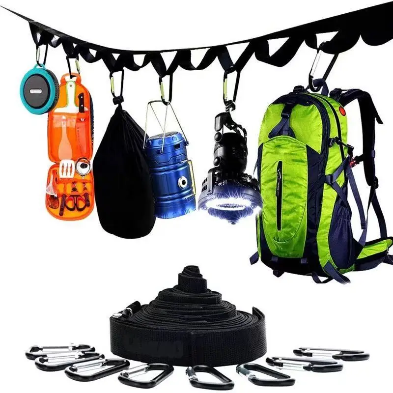 Campsite Storage Strap Camping Lanyard Hanger Convenience Hang Your Camping Gear For Outdoor Camping