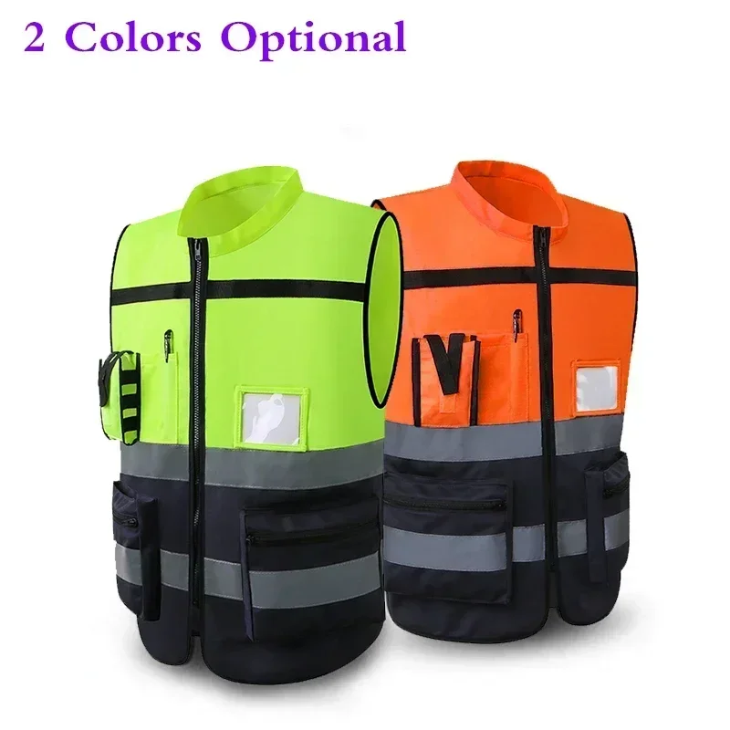 High-Visibility Reflective Safety Vest,Durable Construction Site Apparel Ideal for Construction,Running,Hiking,Outdoor Working