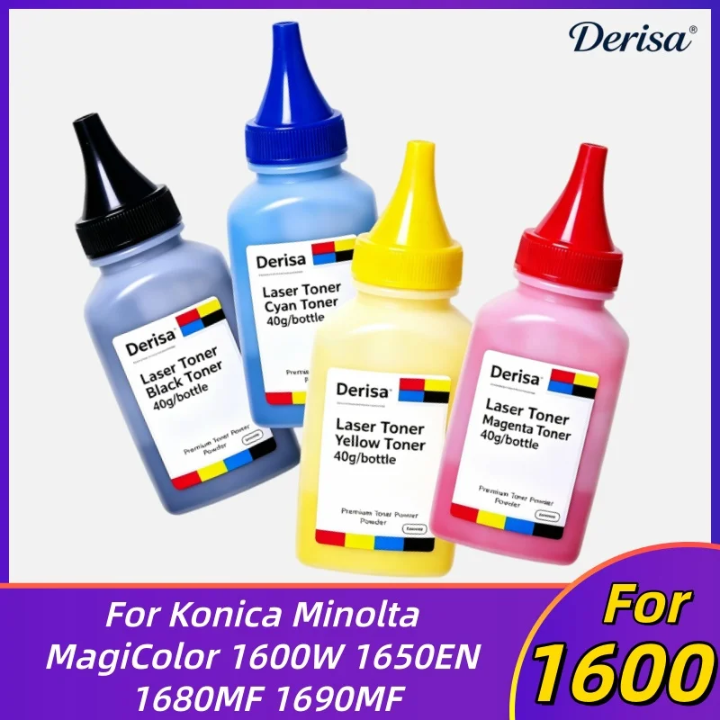 40g/pc 1600 1650 1690 Toner Powder for Konica Minolta MagiColor 1600W 1650EN 1680MF 1690MF