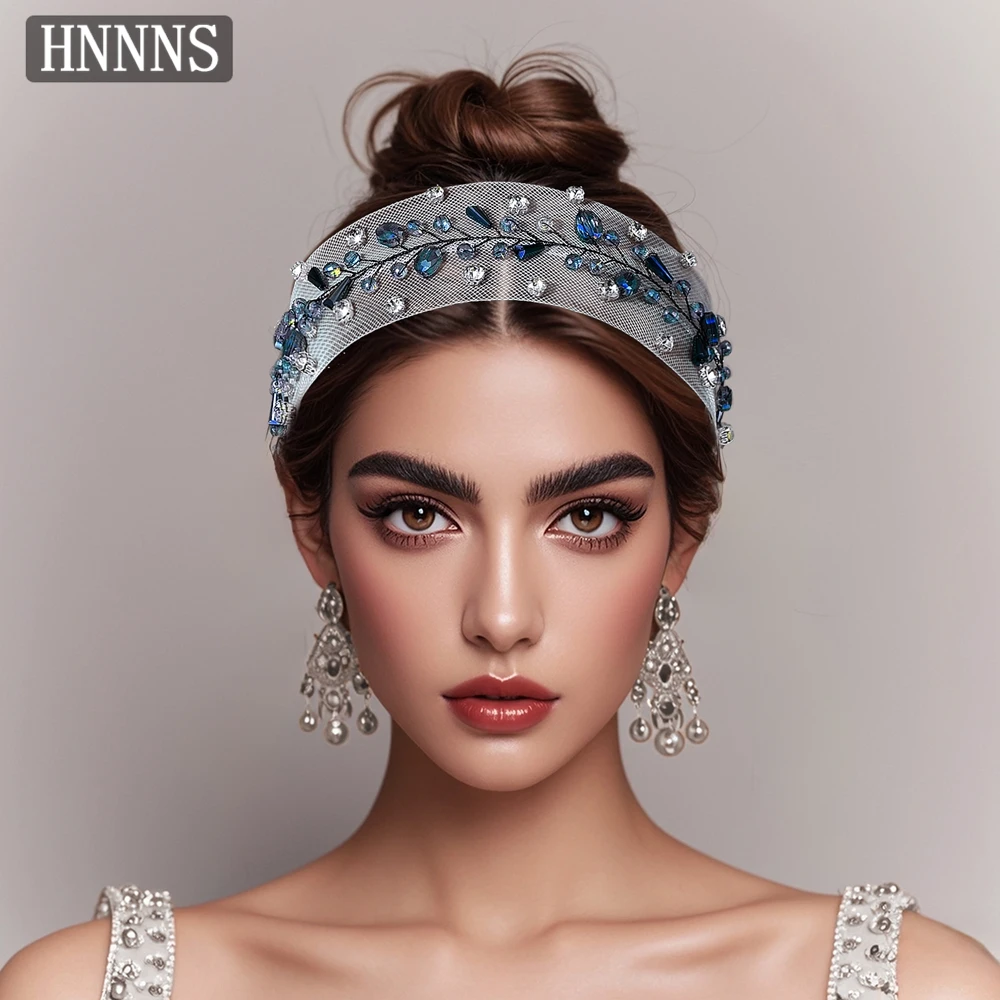 TOPQUEEN بسيط العروس الدانتيل حجر الراين الزفاف عقال اليدوية المألوف المرأة اليومية مأدبة تاريخ حزب أغطية الرأس YXA55