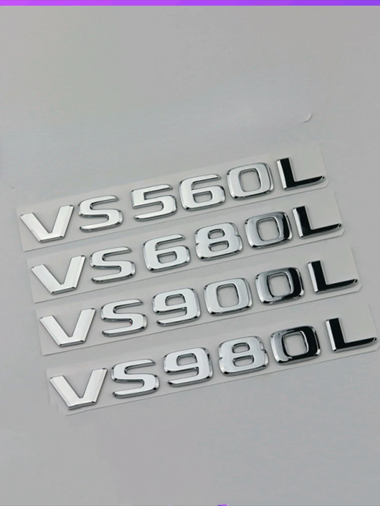 

Plastic Silver for MAYBACH S550 S560 S600 S680 S980 VS680 S680 V680 Emblem Number Letter Decal Sticker Accessories