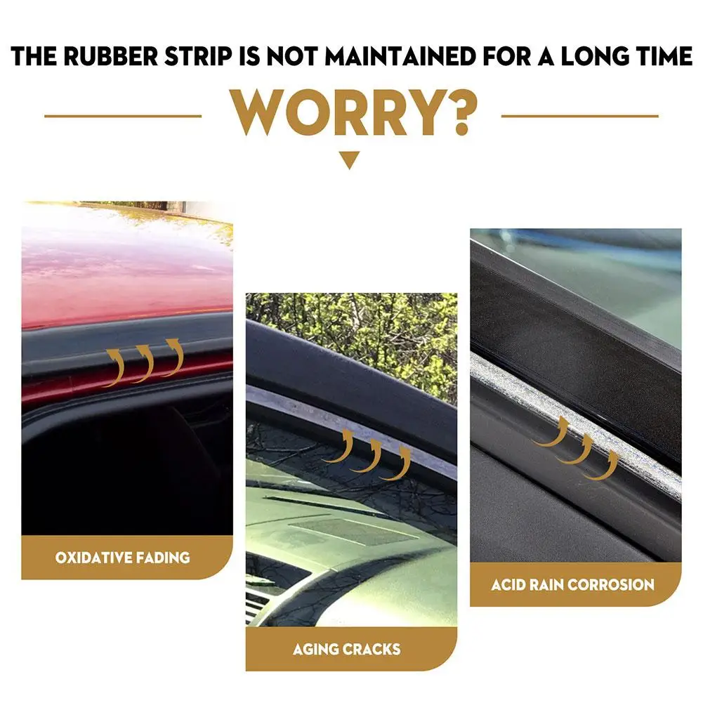 Car Rubber Seal Protectant Restorer Cleaner, Rubber , For Doors Hoods Trunks Automotive Interior Retreading