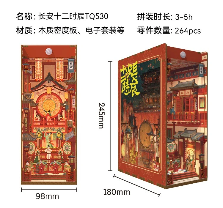 Tonecheer Vincent Willem Van Gogh DIY Book Nook Dollhouse Diorama Model Kit 3D Houten Puzzel Houten Boekensteun Decoratie Speelgoed Cadeau