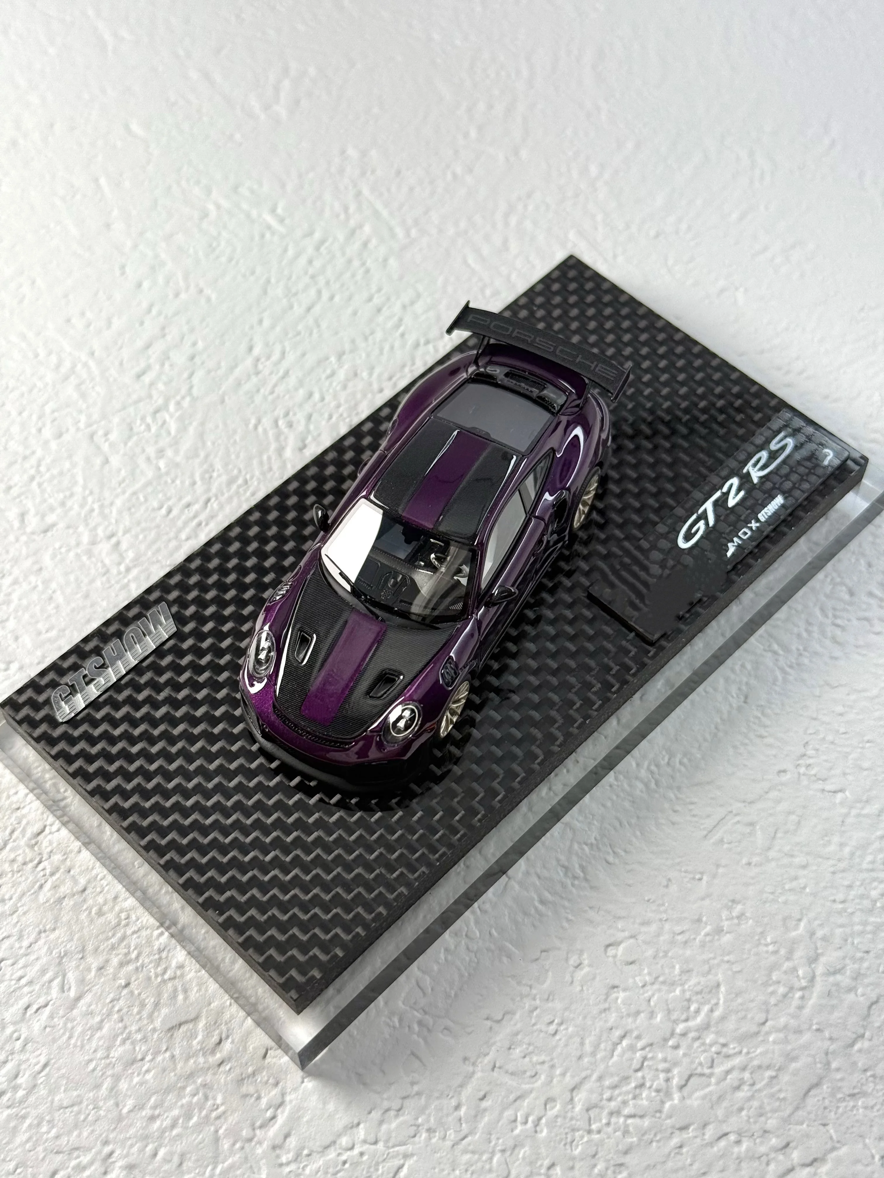 

DMH 1:64 911 GT2RS Purple GT show лимитированная модель модели автомобиля из смолы