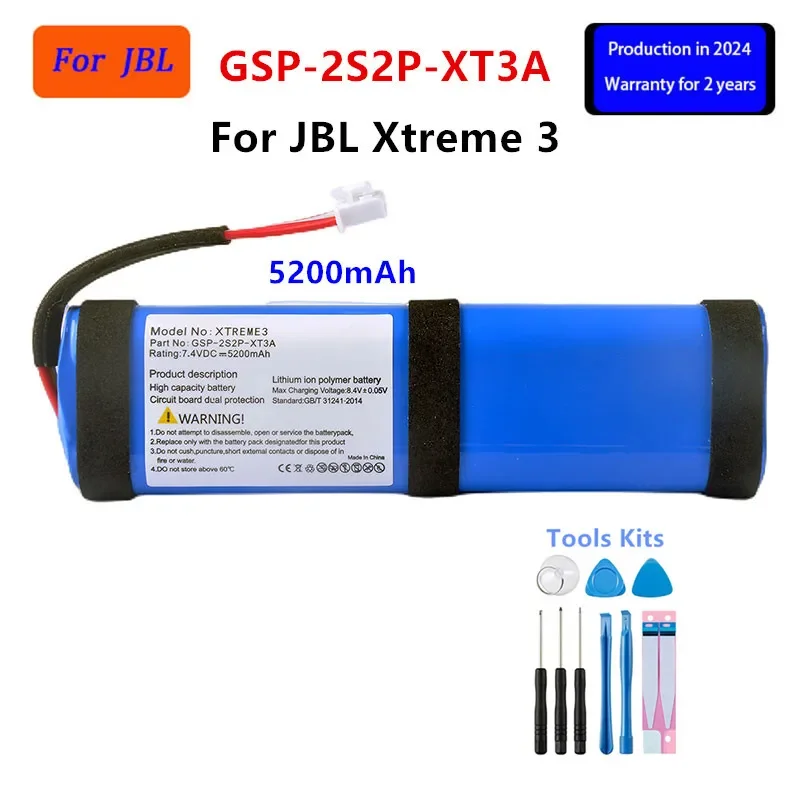 

Original GSP-2S2P-XT3A 5200mAh For JBL Xtreme 3 3rd /Xtreme3 Bluetooth Wireless Speaker Replacement Battery+Tools .