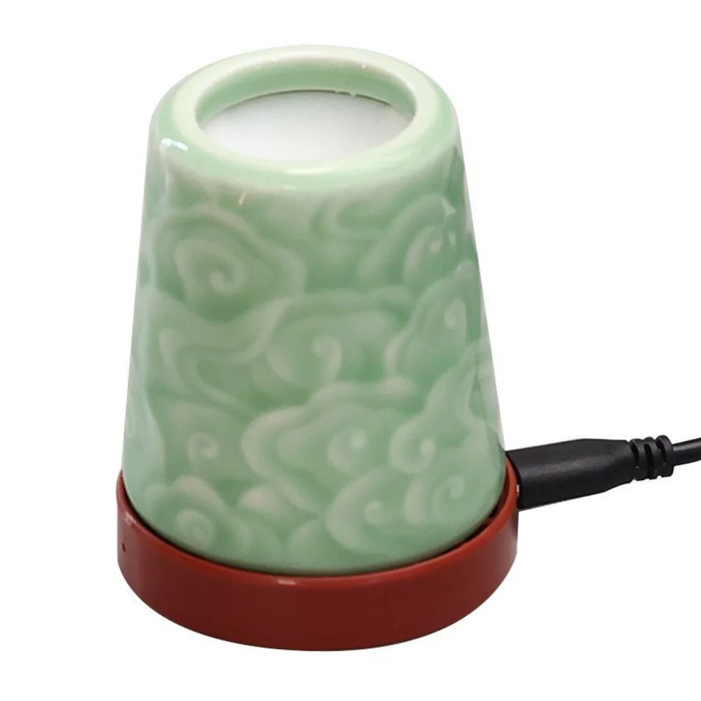 Ceramic Mini Smokeless Electric Incense Burner Indoor Electric Incense Burner Usb Plug-in Temperature Adjustable Incense Holder