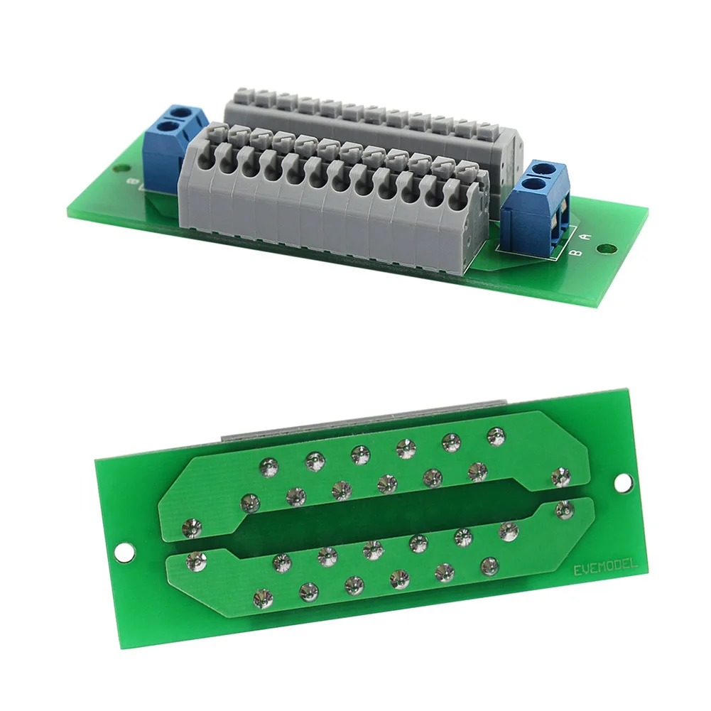 1X Power Distribution Board 2 Inputs 26 Outputs without Screw AC DC PCB008 Train Power Control