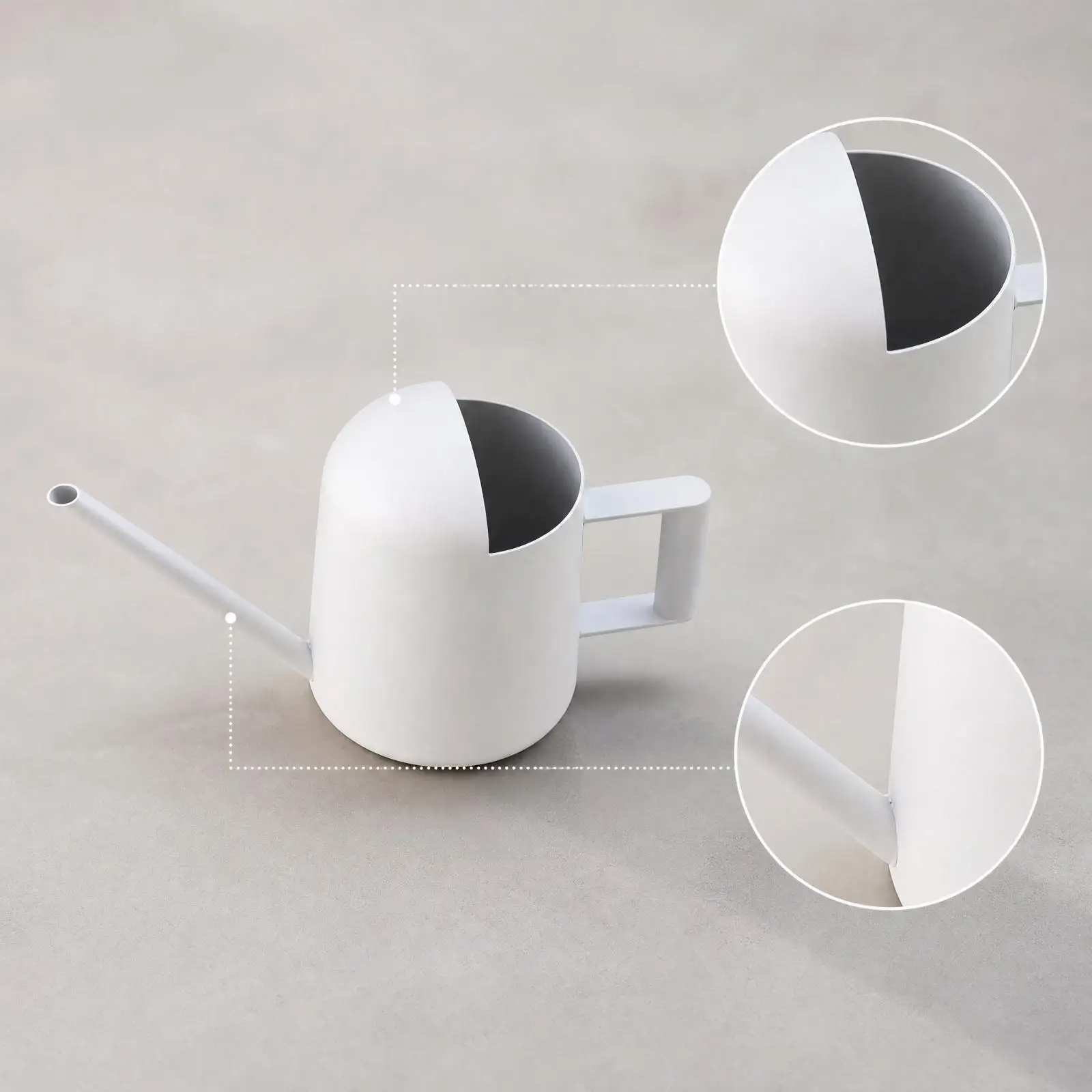 Compact Stainless Steel Watering Can Long Narrow Spout for Indoor Houseplant Succulent Desktop Plant Watering Jug